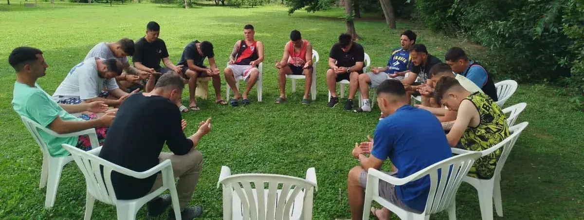 Ronda grupal en el parque